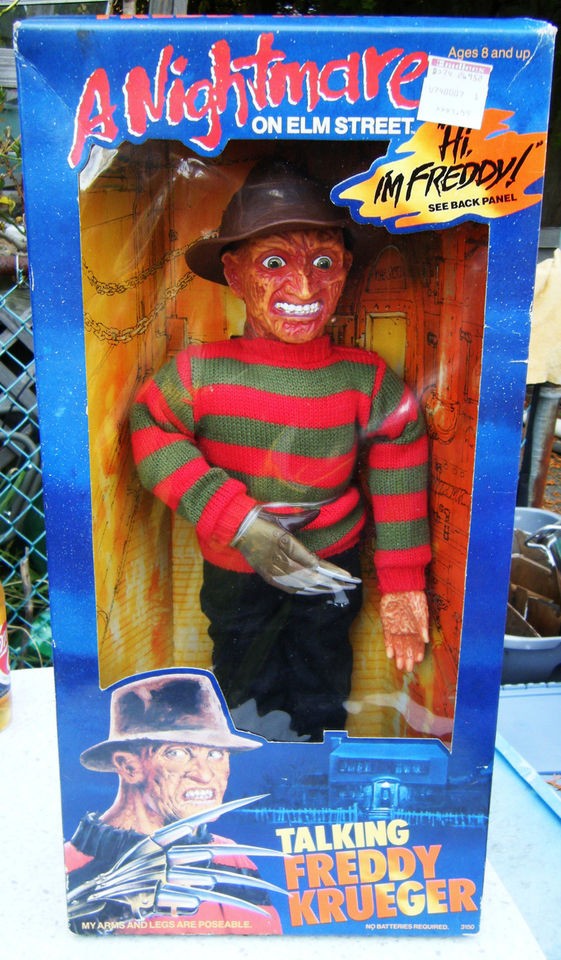 1989 TALKING FREDDY KRUEGER 18 DOLL NO. 3150 NIB M FREE USA SHIP NEW 