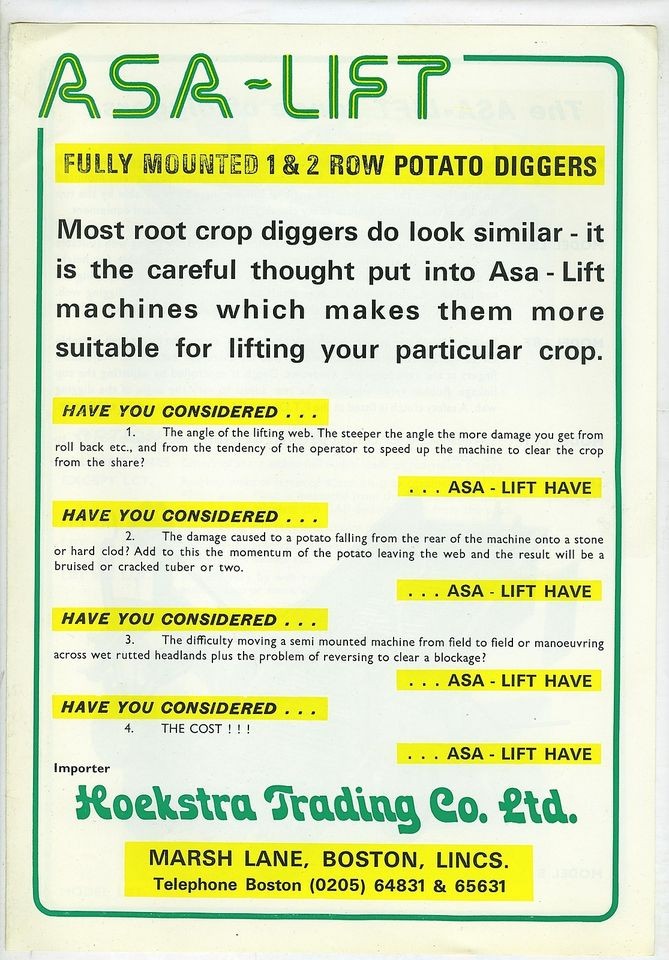 potato diggers