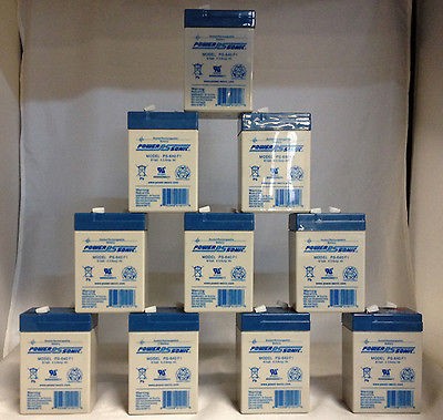 Power Sonic 10 Pack   Vector 750 UB645 6V 4.5Ah Replacement Battery