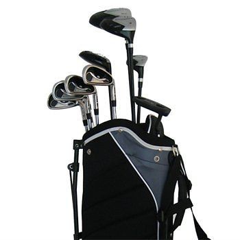 LEFT HANDED TEEN POWERBILT LH VARSITY MEN GOLF CLUB SET