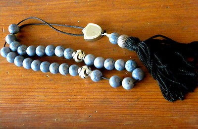 comboloi worry beads sterling silver sodalite stone ,prayer beads