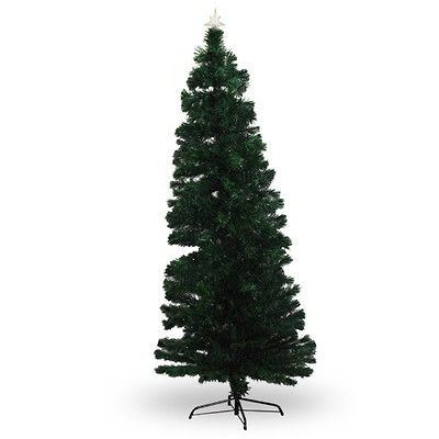 FT Pre Lit Multi Color LED Fiberoptic Artificial Christmas Tree 