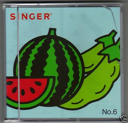 Singer XL 100, 150 or 1000 Embroidery Card #6, Fruits and Vegetables