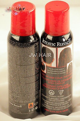 Lot of 3 Jerome Russell Spray On Hair Color Thickener 6 Colors   3pc