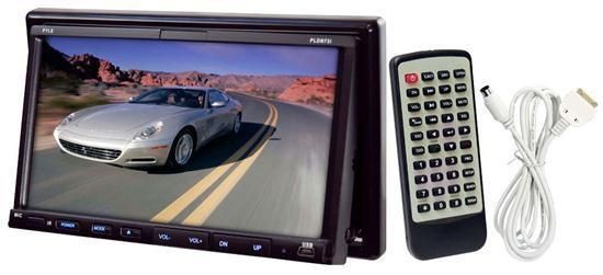   Double DIN TFT Touch Screen DVD CD  USB SD MMC AM FM iPod Connector