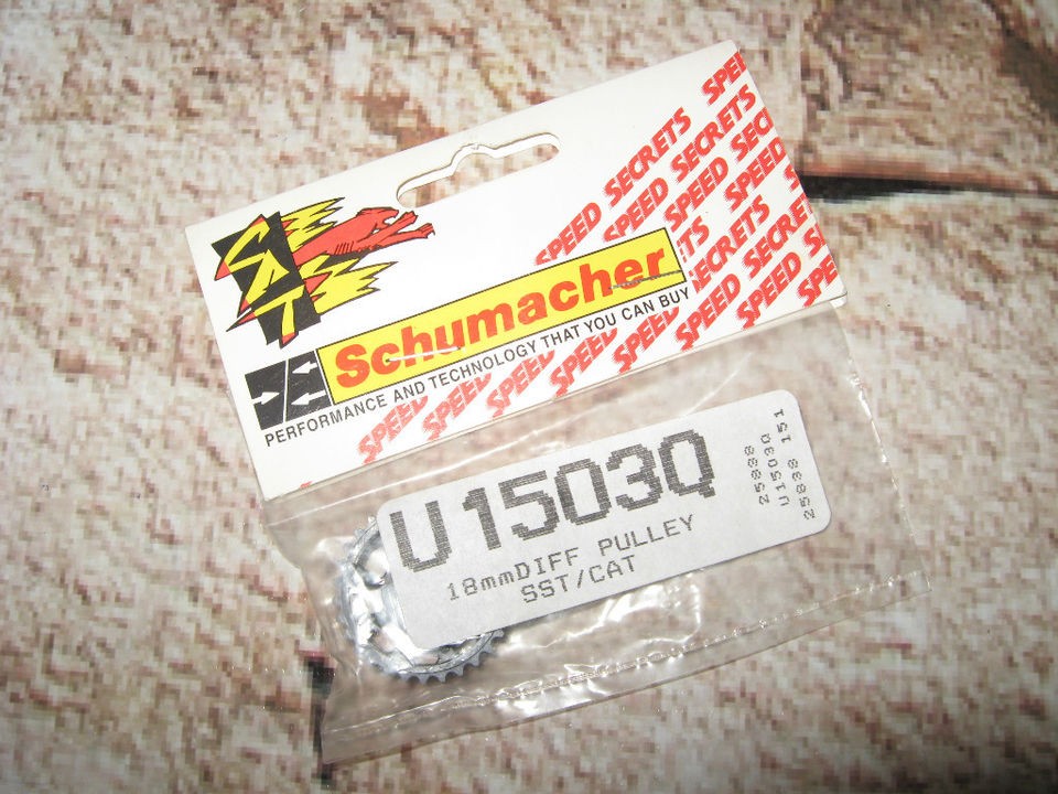 VINTAGE SCHUMACHER CAT 3000 18mm DIFF PULLEY SST CAT RC U1503Q