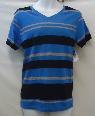 Mens Carbon Rue21 Cobalt Blue Gray Black Striped Shirt Sz. 2XL 1709 