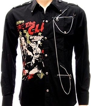   punk rock band Long Sleeve L/S Shirt Sz 2XL XXL Retro Vtg Punk Biker