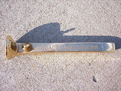 Vintage antique golden railroad train spike, possibly antique or just 