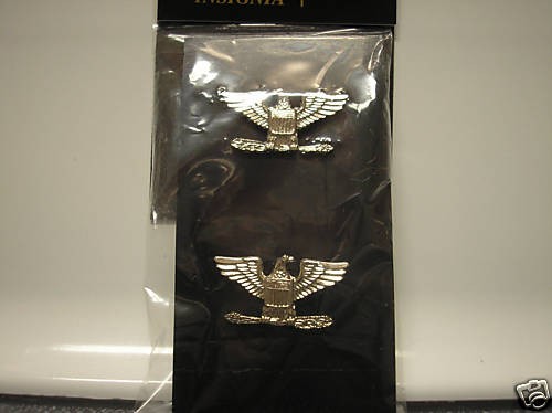 US ARMY VELCRO COLONEL WAR EAGLE RANK INSIGNIA FOR ACU UNIFORM COL