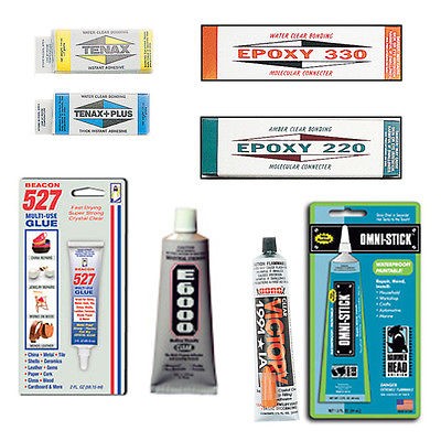 Epoxy Tenax E6000 Beacon 527 Omni Stick Victory Glues