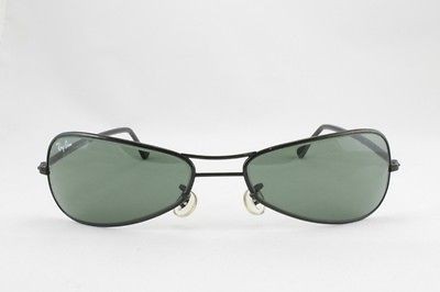 NOS B&L Ray Ban W2384 Predator Metal Aviator Black G 15 w/Case