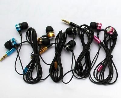   ear 3.5mm Earphone Metallic Bass Headphone Earpiece For  MP4 PSP PC