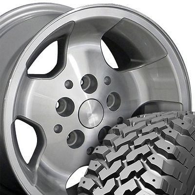 15x8 Silver Wrangler Wheels Rims Nexen Roadian MT 31x10.5 Tires Fit 