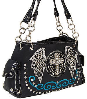 rhinestone cross purses in Handbags & Purses