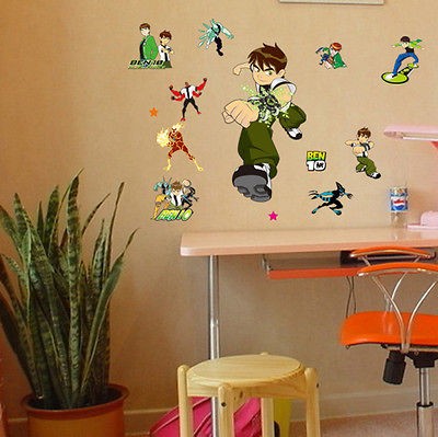 New BEN 10 Removable Wall Stickers Nursery Baby Decor Decal Kids 