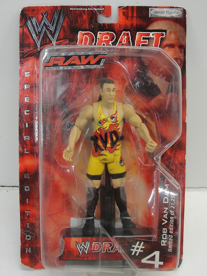 Rob Van Dam WWE Raw Draft Action Figure #4 Limited Edition of 21,250 