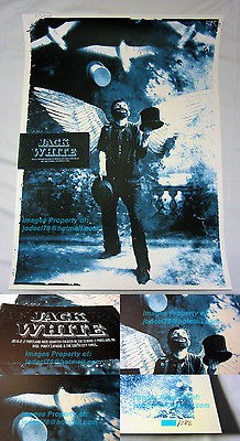 Jack White 2012 Portland Rob Jones limited Silkscreen Poster TMR White 