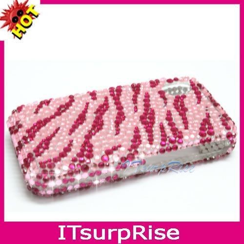 Pink Zebra bling Case Cover Fr SAMSUNG Tocco Lite S5230