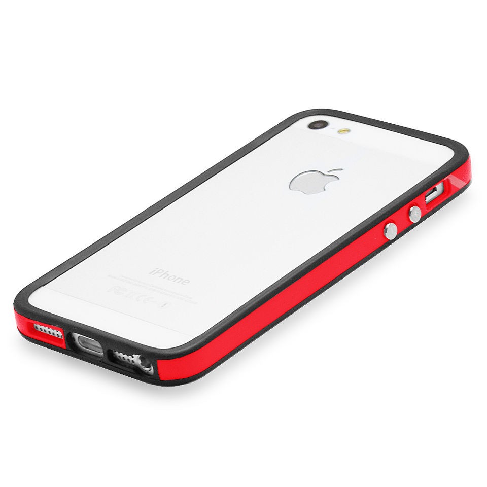 Fosmon   Hybrid TPU Bumper Protector Case Cover for Apple iPhone 5 