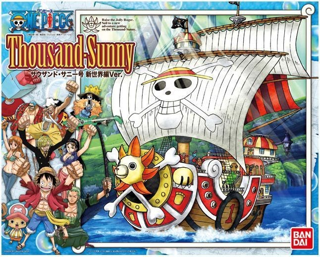 ONE PIECE THOUSAND SUNNY NEW WORLD Ver. Plastic Model Kit BANDAI NIB