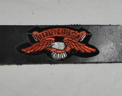 Harley Davison Wrist Band, Vinatge Harley, Harley Wings Patch, Leather 