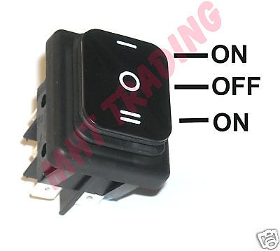 MARINE GRADE ROCKER SWITCH DPDT (ON OFF ON) IP65