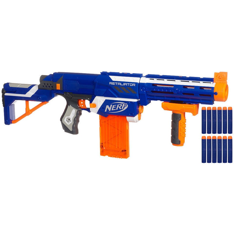 NERF N STRIKE ELITE RETALIATOR BLASTER BRAND NEW IN BOX SHIPS 