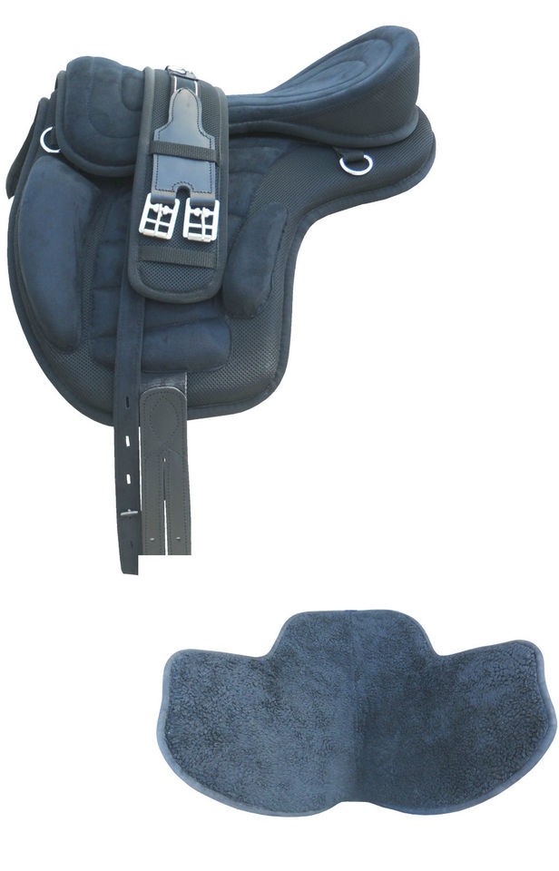   Riders Branded New Black Synthetic treeless all purpose saddles tack
