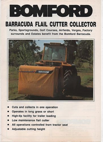 BOMFORD BARRACUDA FLAIL CUTTER COLLECTOR SALES SHEET