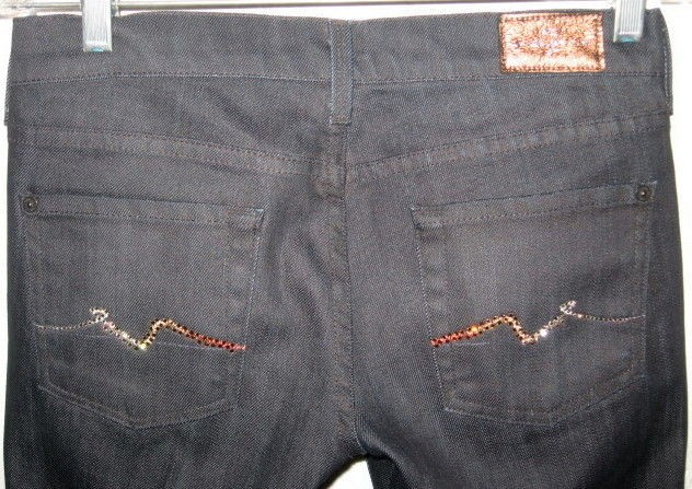 Special Ltd Ed 7 FOR ALL MANKIND Crystal Jeans 26 x 33 $300 SEVEN SFAM 