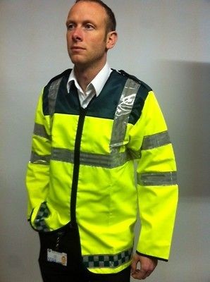 Hi Viz Long Sleeve vest jacket highGrade Ambulance First Responder 