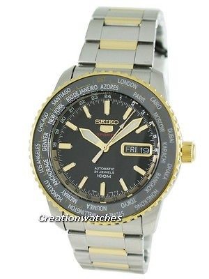 Seiko 5 Sports World Timer Automatic SRP130K1 Mens Watch