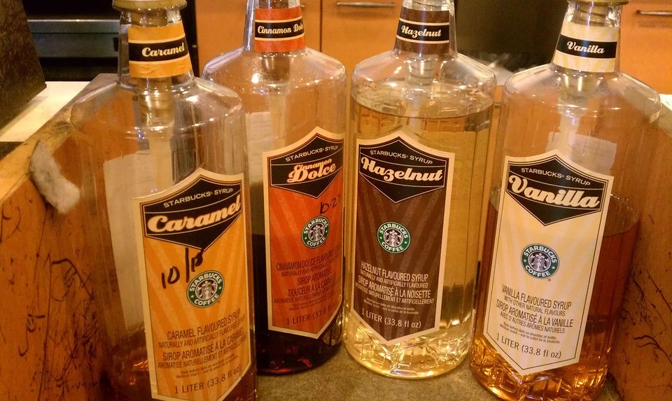 Starbucks Syrup Vanilla, Raspberry,Toffee, Caramel, Hazelnut, Dolce 