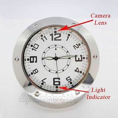 SPY Clock Watch Camera Video Audio DVR Recorder WebCam Motion Detector 