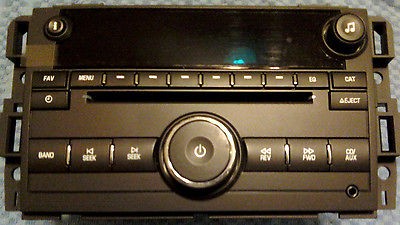   CD PLAYER RADIO TAHOE YUKON SILVERADO 07 11 XM RADIO AUX REAR IPOD/