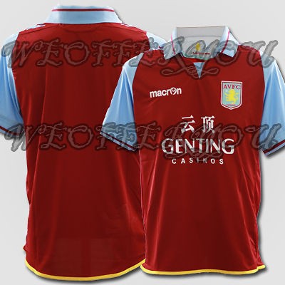 Aston Villa Home 2012 Jersey Shirt SS M/XL None/Agbonlaho​r/NZogbia 