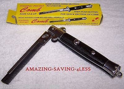 Switchblade Pocket Comb   Folding Fake Comb New  