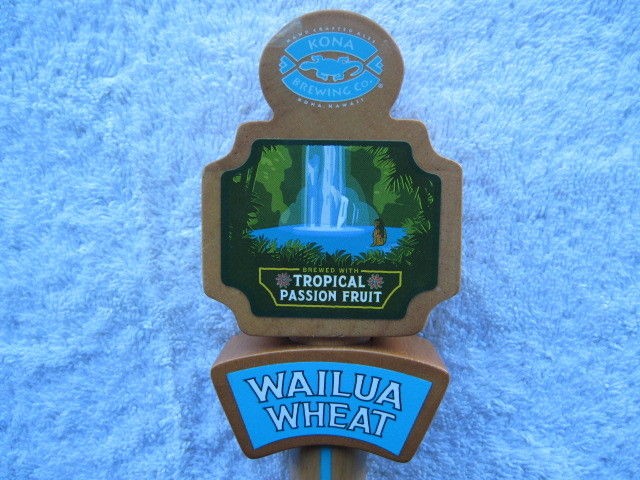 RARE WOODEN KONA BREWING WAILUA WHEAT BEER TAP HANDLE NICE ADDITION 