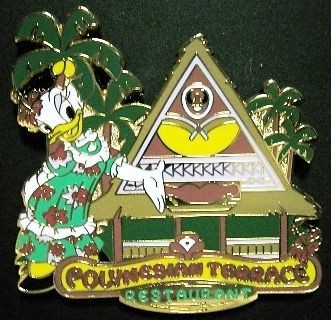 Tokyo Disneyland DAISY POLYNESIAN TERRACE costume PIN