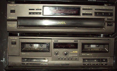 Technics SL PD825 MASH 5 Disc Player, Dual Cassette RS TR311