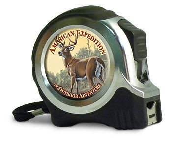 25 STEEL MULE DEER TAPE MEASURE~GREAT GIFT FOR GUYS