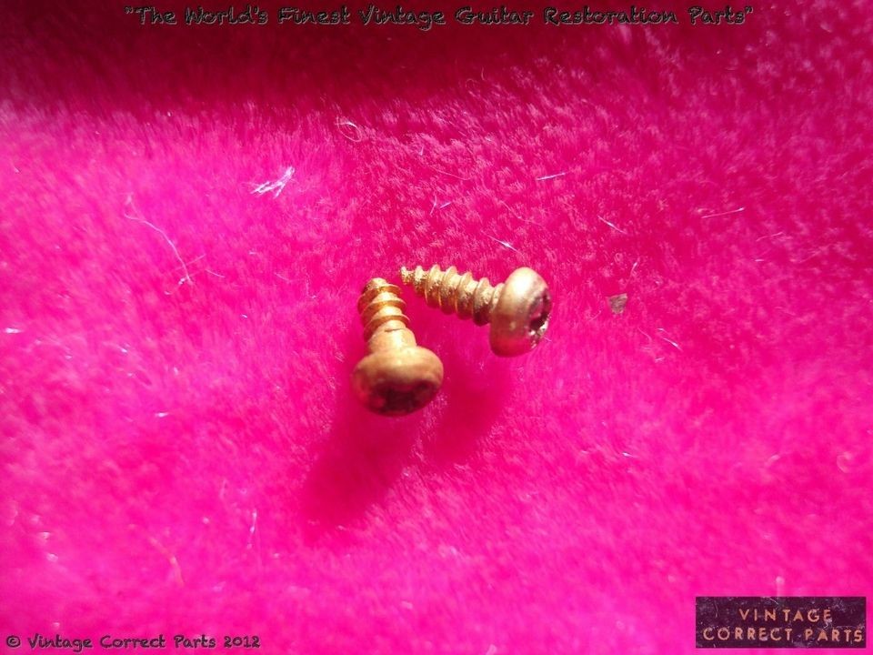 Vintage 1959 Gibson Gold Truss Rod Cover Screws  Les Paul Custom Es 