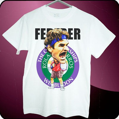   Roger Federer ATP Tennis Switzerland tee short sleeve All sizes ready