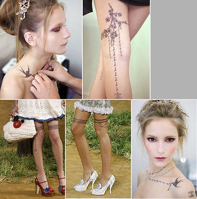 Chanel temporary tattoo LIMITED EDITION 55 design set