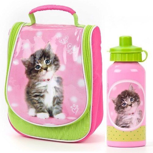   PEBBLES THE KITTEN   Insulated Lunch Bag & Aluminium Bottle   BNWT