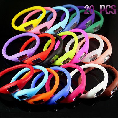 20pcs Hot Fashion children Silicone Sports Wrist Watches,A5