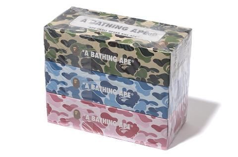 BAPE A BATHING APE NOVELTY TISSUE BOX ORIGINAL CAMO NEW CDG MASTERMIND 