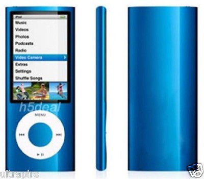   LCD  MP4 FM Radio Voice Player Small Thin Photo Record Game Blue