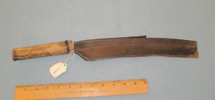 Crude Field Corn Knife Made From Broken Scythe Blade